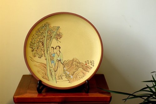 朱牧清紫砂壶 朱牧清作品 挂盘 装饰新意 韵味十足 