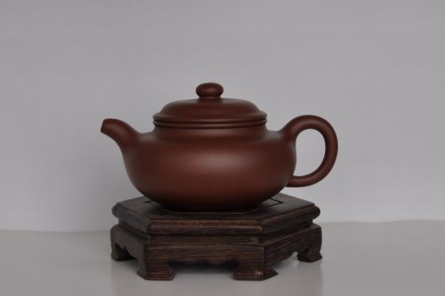 蔡应军紫砂壶 全手工仿鼓仿古壶 原矿底槽清