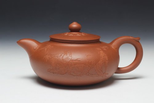 周小明紫砂壶 事事如意 原矿清水泥