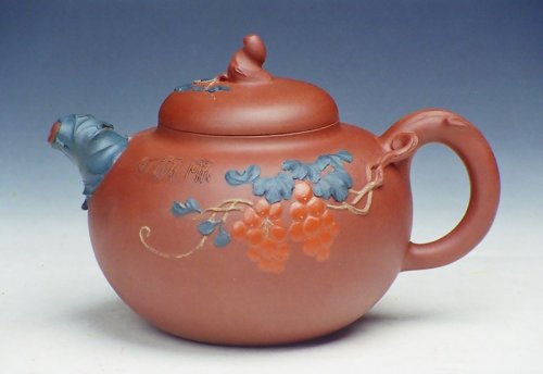 毛国强紫砂壶 欲滴壶 原矿清水泥