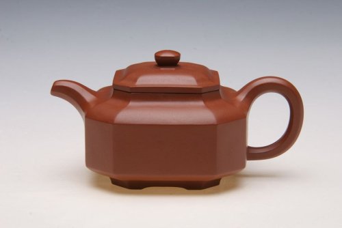 刘红霞紫砂壶 全手工八方壶 小煤窑朱泥