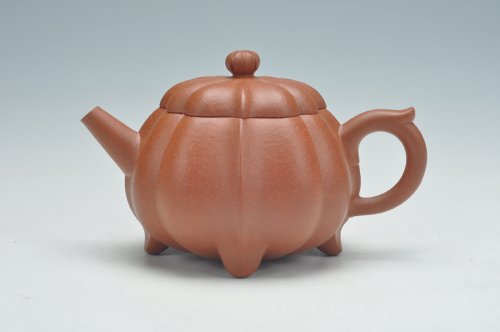 朱永良紫砂壶 菱花 原矿清水泥