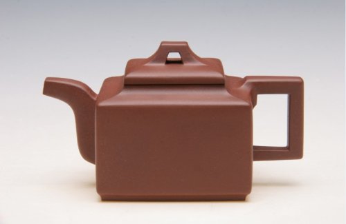 周建良紫砂壶 全手工亚明四方 原矿底槽清