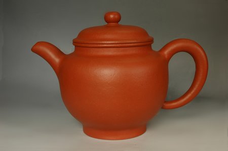 鲁文健紫砂壶 特大掇只壶 原矿朱泥