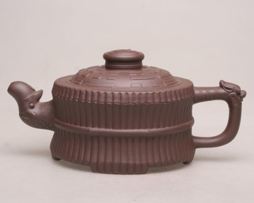 陈焱紫砂壶 龙头一捆竹 原矿紫泥