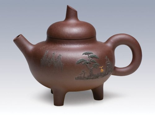 陈顺培紫砂壶 顶天立地2 原矿紫泥