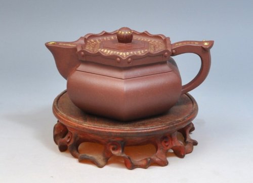 周建良紫砂壶 全手工如意僧帽 原矿底槽清