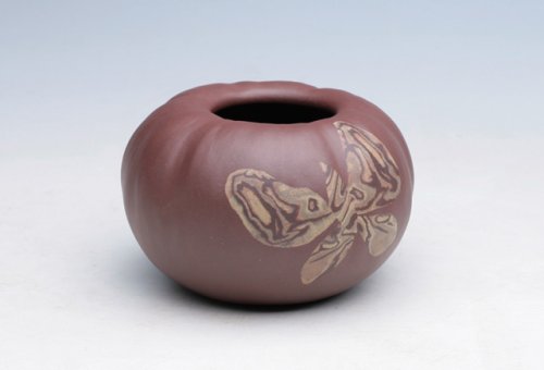 吕俊庆紫砂壶 绞泥水盂 原矿紫泥