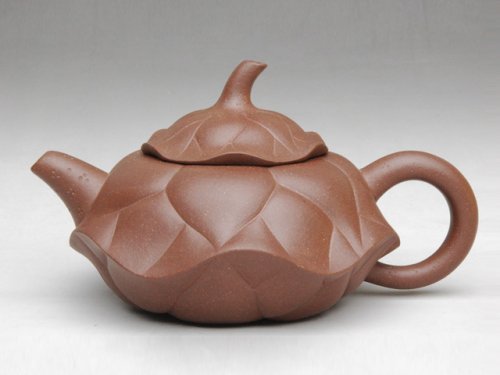 高明紫砂壶 荷叶壶 原矿底槽清