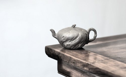 林月长紫砂壶 林月长乙未年全手作品 返璞归真 清瘦山野清趣  香山秋林 原矿段泥