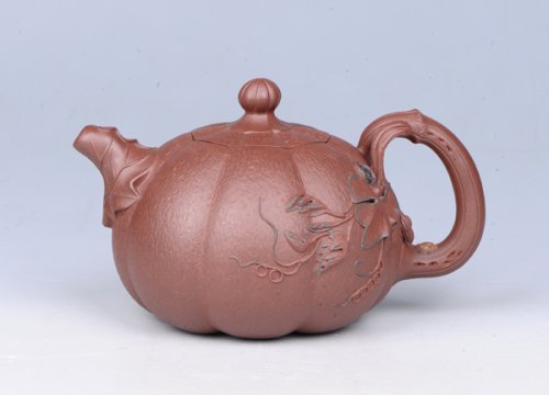 唐六琴紫砂壶 南瓜壶 
