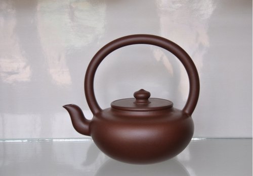 蔡应军紫砂壶 全手工旭茂提梁壶 原矿紫泥