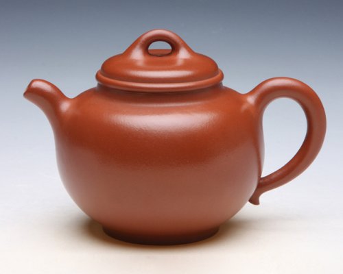朱爱平紫砂壶 无极 原矿朱泥