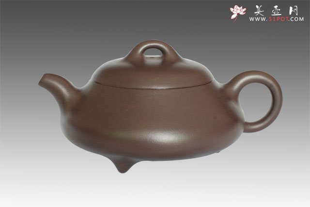 紫砂壶图片：矮石瓢壶 - 美壶网