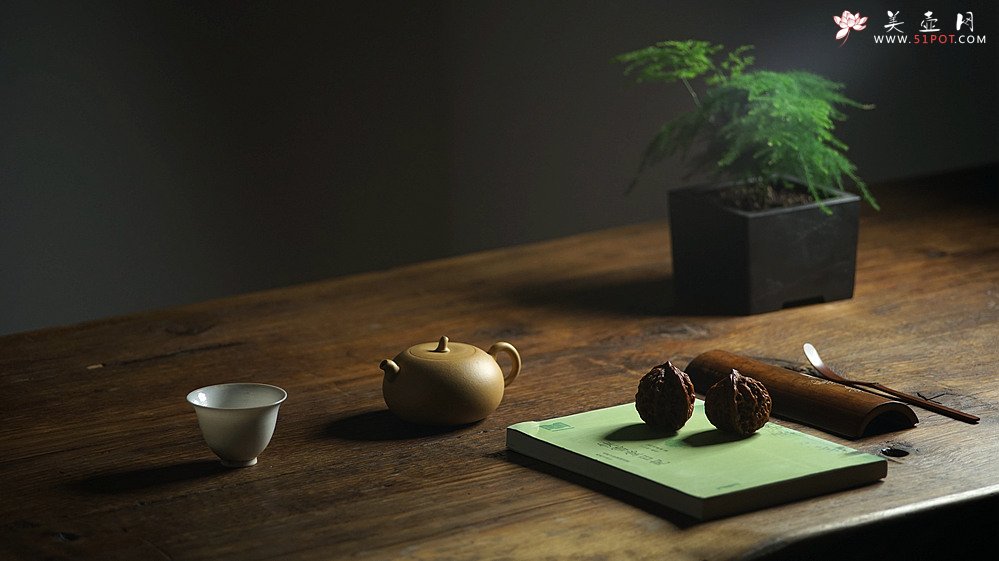 紫砂壶图片：于洪霞全手新品 娇小可人 纯正本山段泥  秋之小瓜  - 美壶网