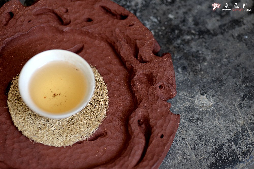 紫砂壶图片：美壶特惠 造型新颖~~非常好玩 全手工太湖石干泡台 - 美壶网