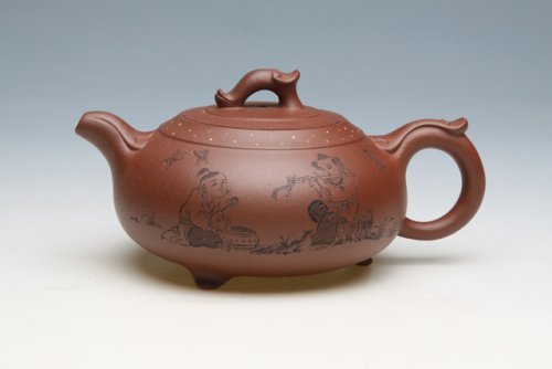 朱萍萍紫砂壶 妙趣丛生 原矿底槽清