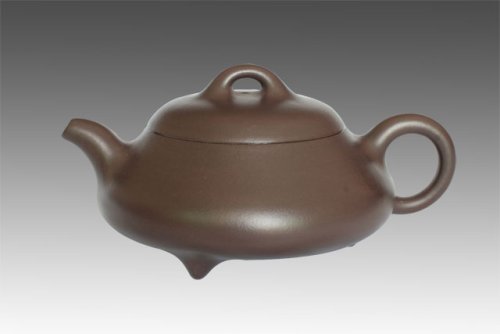 王耕兰紫砂壶 矮石瓢壶 青灰泥