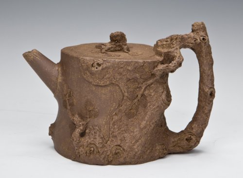 陈忠庆紫砂壶 罗汉松 原矿紫泥