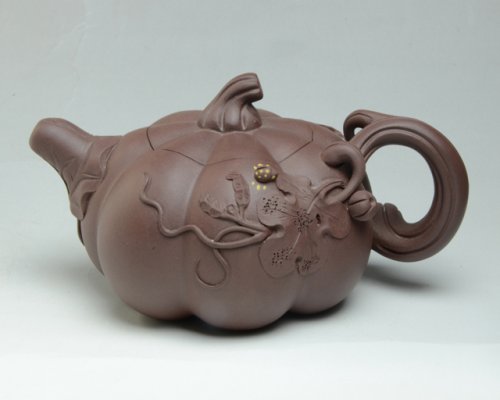 许军紫砂壶 南瓜壶 原矿紫泥