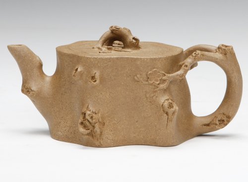 陈忠庆紫砂壶 梅桩 原矿段泥