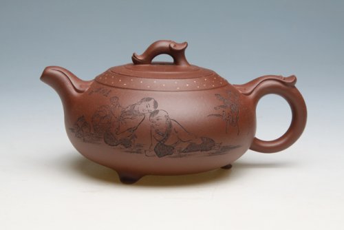 朱萍萍紫砂壶 金玉满堂 原矿底槽清