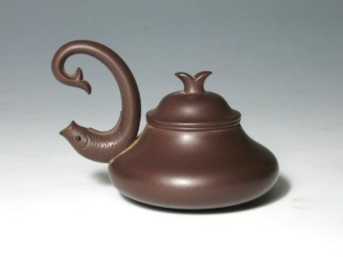 王杏坤紫砂壶 紫泥版九龙吸水 原矿紫泥