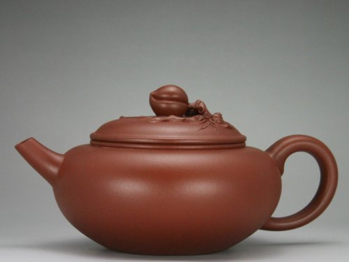 樊建平紫砂壶 蟠桃 原矿底槽清