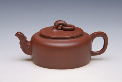 姚忠紫砂壶 龙鸣四方 原矿紫泥