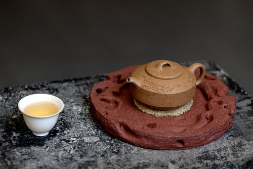 美壶定制紫砂壶 美壶特惠 造型新颖~~非常好玩 全手工太湖石干泡台 原矿紫泥