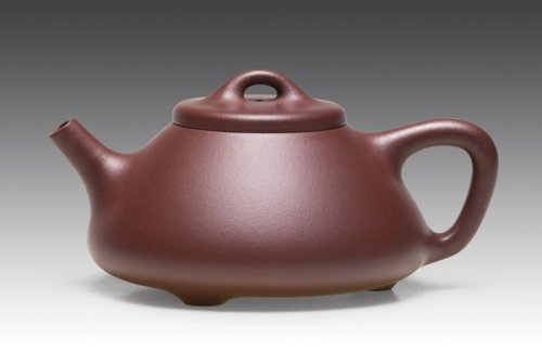 顾峰明紫砂壶 子冶石瓢壶 原矿底槽清