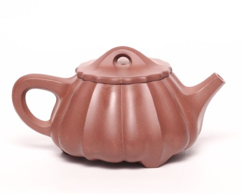 许军紫砂壶 筋纹石瓢 原矿清水泥