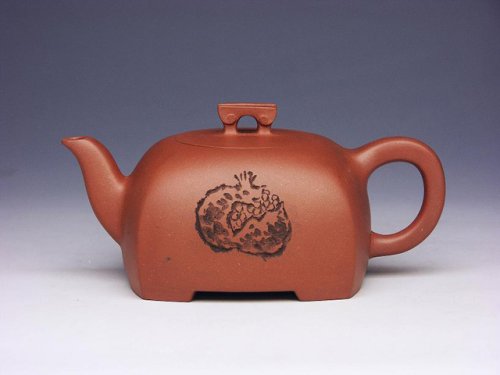 徐俊紫砂壶 原创四方知音壶 原矿清水泥