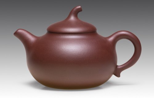 顾峰明紫砂壶 茄段壶 原矿底槽清