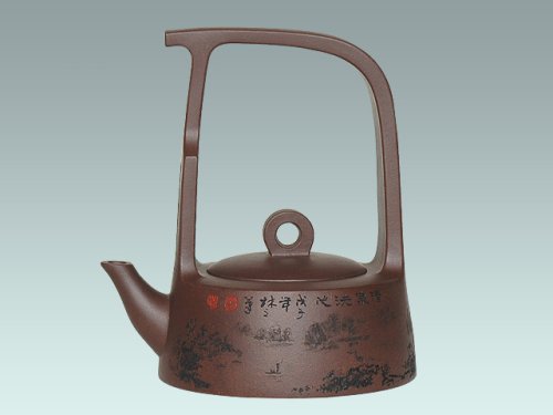 吴勇紫砂壶 提梁壶 原矿紫泥