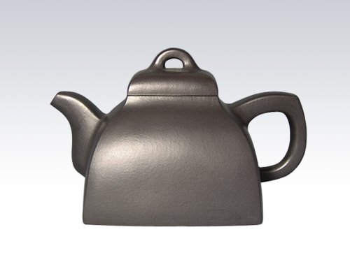 李志平紫砂壶 四方壶 原矿黑泥