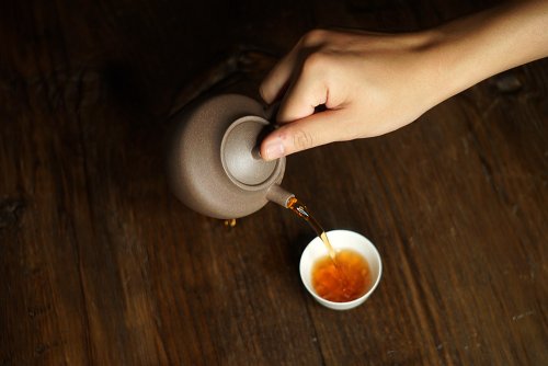 淞庐紫砂壶 淞庐出品 全手佳作 文气十足~ 云水禅心急须 炮嘴独孔 青灰泥