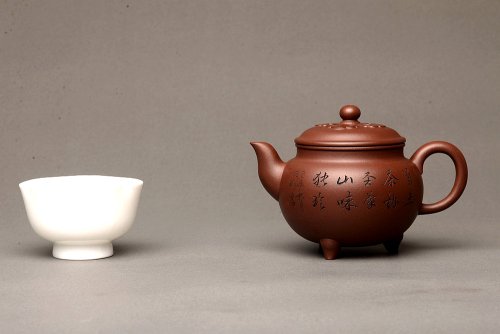 钱伟刚紫砂壶 传统经典 器型周正端庄 文气刻绘 大彬如意 原矿紫泥