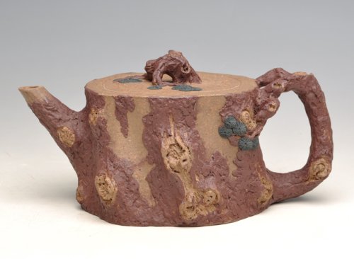 陈忠庆紫砂壶 青松 原矿段泥