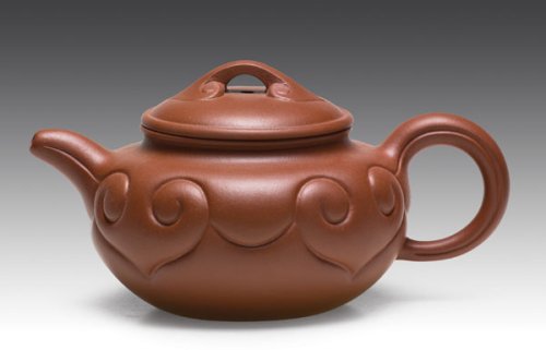 顾峰明紫砂壶 仿古如意壶 原矿底槽清