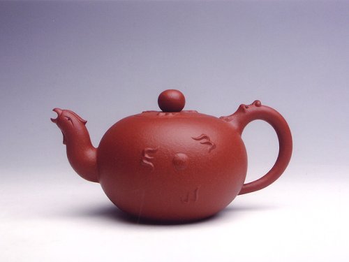 李元军紫砂壶 龙凤呈祥 原矿清水泥