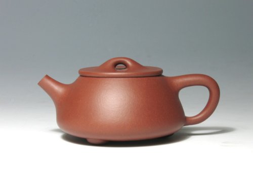 王杏坤紫砂壶 纯手工平盖石瓢 原矿清水泥