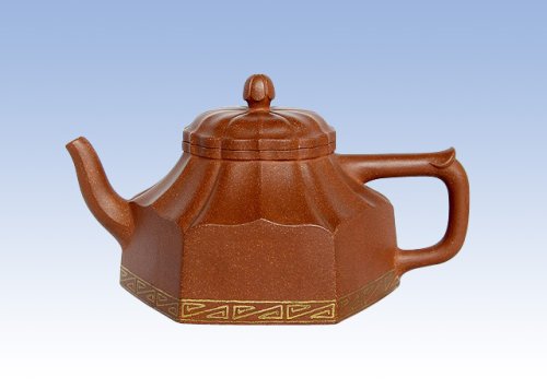 陈洪平紫砂壶 六方菱花 原矿降坡泥