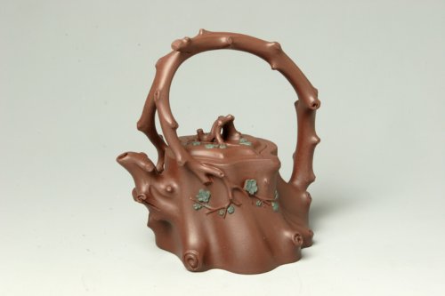 范颖紫砂壶 望梅提梁壶 原矿底槽清