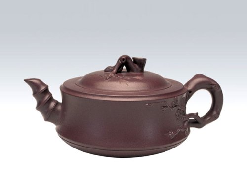 李志平紫砂壶 大竹段壶 原矿紫泥