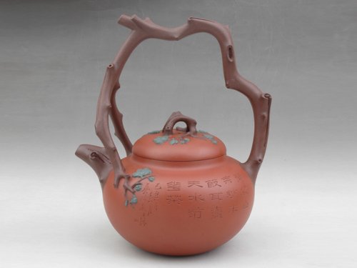 范颖紫砂壶 东坡提梁壶 原矿清水泥