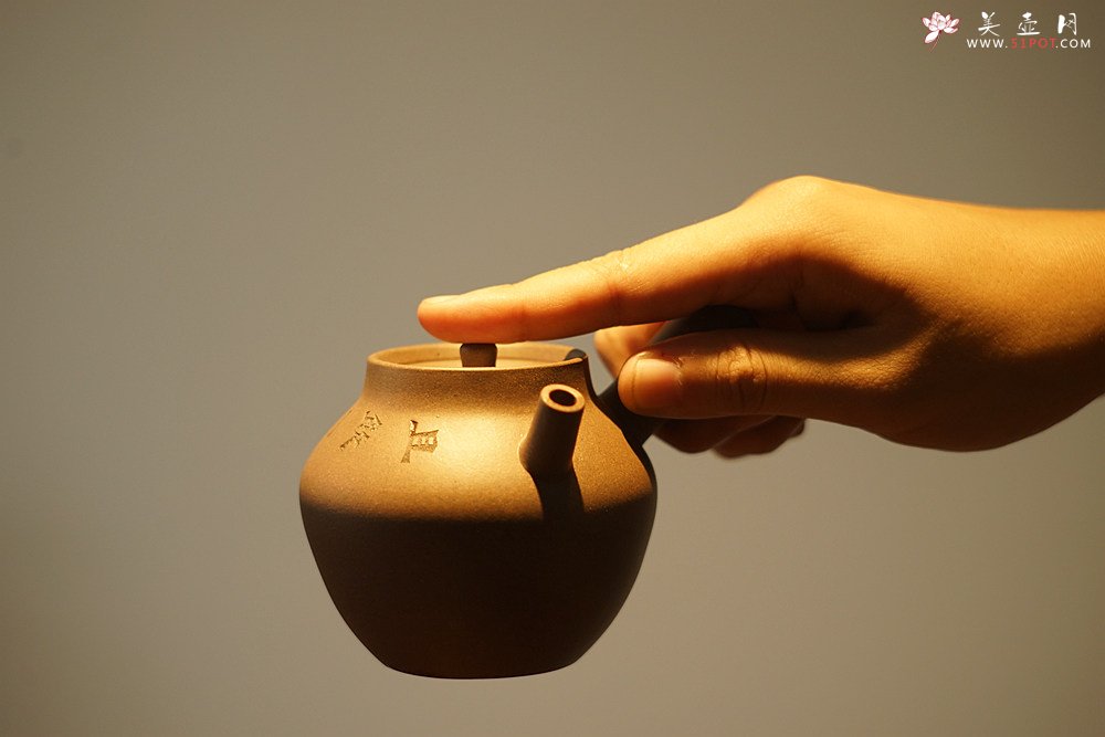 紫砂壶图片：淞庐出品 全手佳作 文气十足~ 云水禅心急须二式 炮嘴独孔 - 美壶网