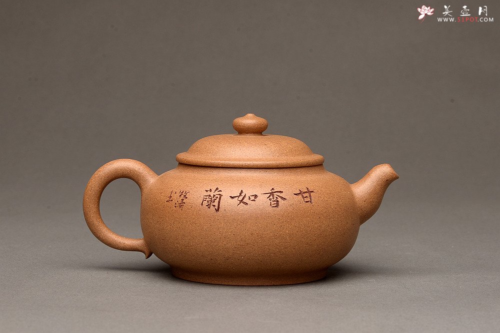 紫砂壶图片：颇有玩味 渐入佳境  全手乳丁 老段泥 - 美壶网