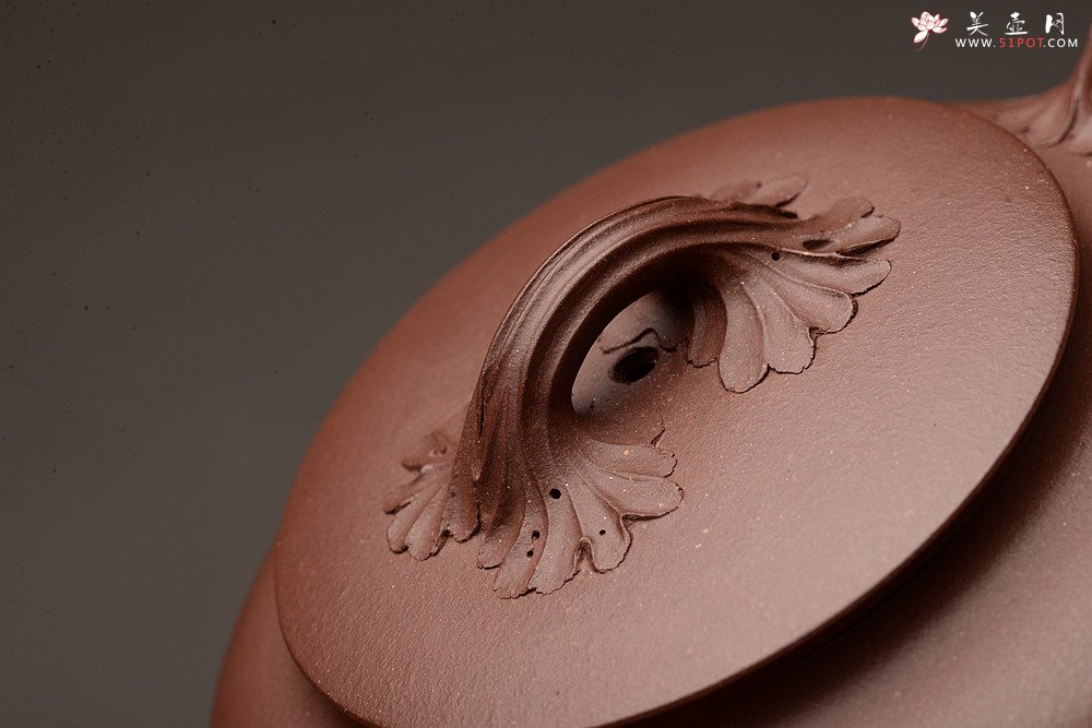 紫砂壶图片：线条流畅 别有风味o(∩_∩)o  新意花器 全手工知秋 - 美壶网