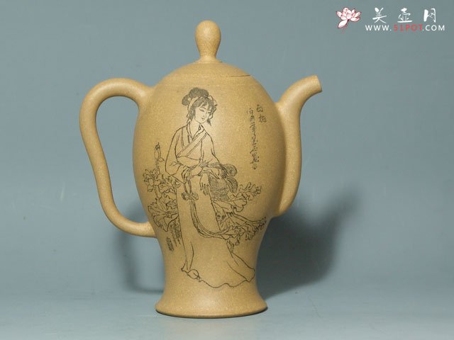 紫砂壶图片：美人图－西施、昭君、杨贵妃、貂蝉 - 美壶网